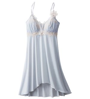 LAVIENNE（ラヴィエンヌ）の「【ラヴィモア】気分も上がるご褒美レーススリップ（肌着・インナーウェア）」｜フラワーグレイッシュサックス