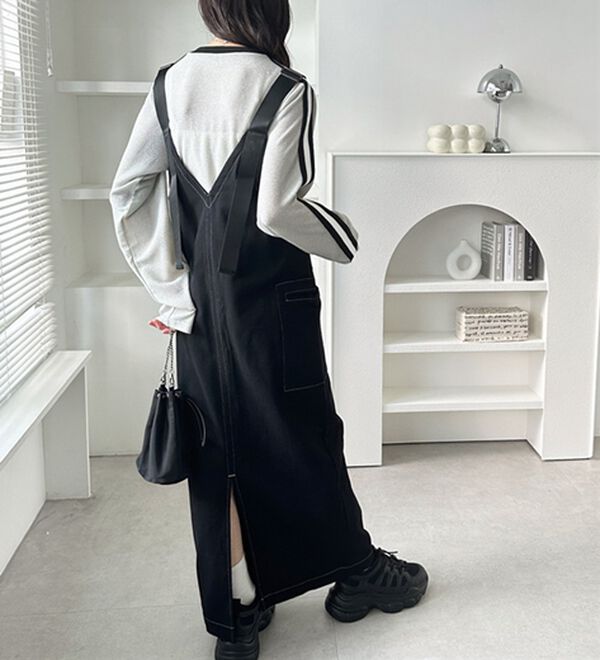 ヨーガンレールのジャンパー スカート 紺色