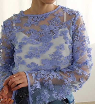 GeeRA（ジーラ）の「３Ｄレースブラウス（ブラウス）」