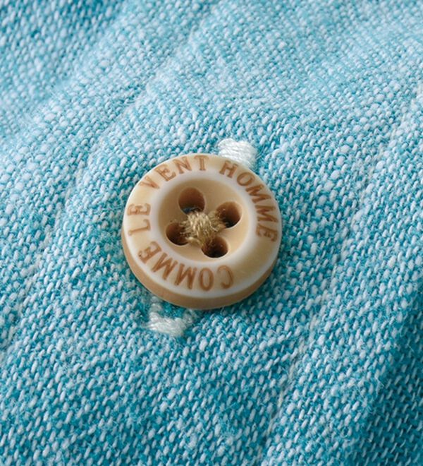 「＜コムルヴァン・オム＞綿１００％さらっと強撚７分袖シャツ（メンズシャツ）」｜詳細画像