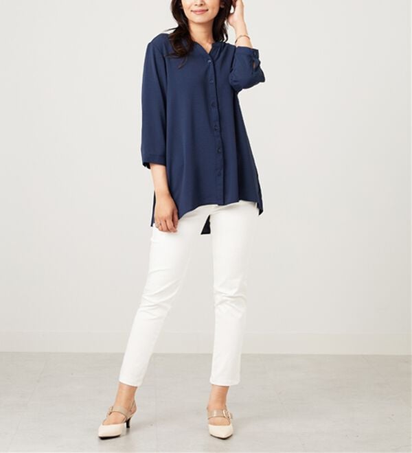 BELLUNA（ベルーナ）の「【新色追加】機能付！バックプリーツチュニック（チュニック）」｜詳細画像