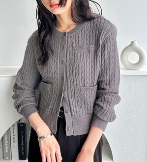 GeeRA（ジーラ）の「ミニケーブルニットカーディガン（その他カーディガン）」｜詳細画像