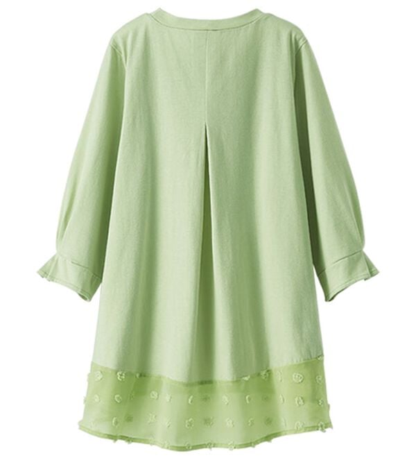 BELLUNA（ベルーナ）の「裾シアードット切替プルオーバー（カットソー）」｜詳細画像