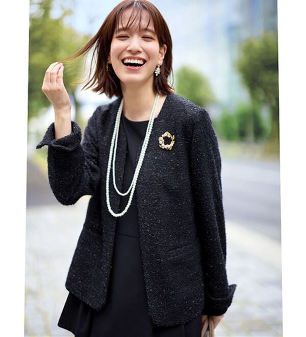 Viola e Viola（ヴィオラ エ ヴィオラ）の「【３点セット】着回し自在快適セットアップスーツ（パンツスーツ）」｜詳細画像