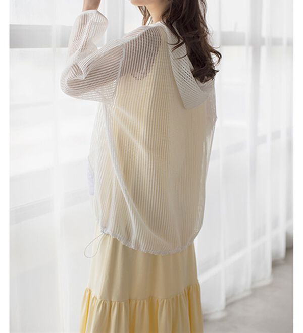 RANAN（ラナン）の「ゆるっとメッシュ素材アノラックパーカー（パーカー）」｜詳細画像