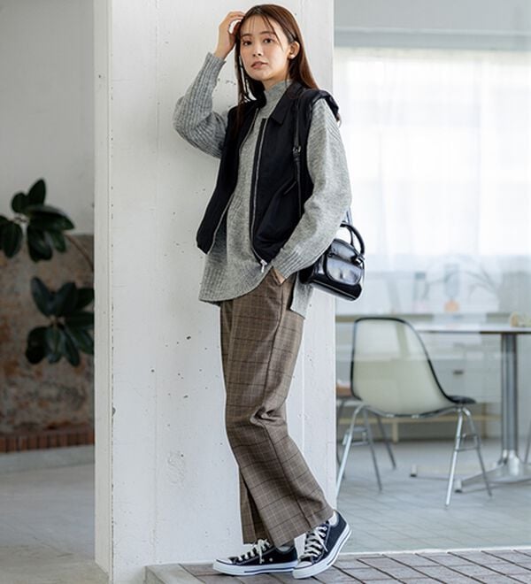 BELLUNA（ベルーナ）の「【快適Ｌａｂ．】洗える＆チクチクしにくい！ウール調ニットプルオーバー（ニット・セーター）」｜詳細画像