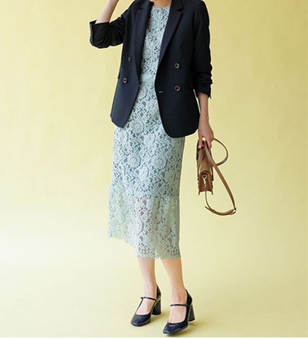 RANAN（ラナン）の「配色デザインレースワンピース（その他ワンピース）」｜詳細画像