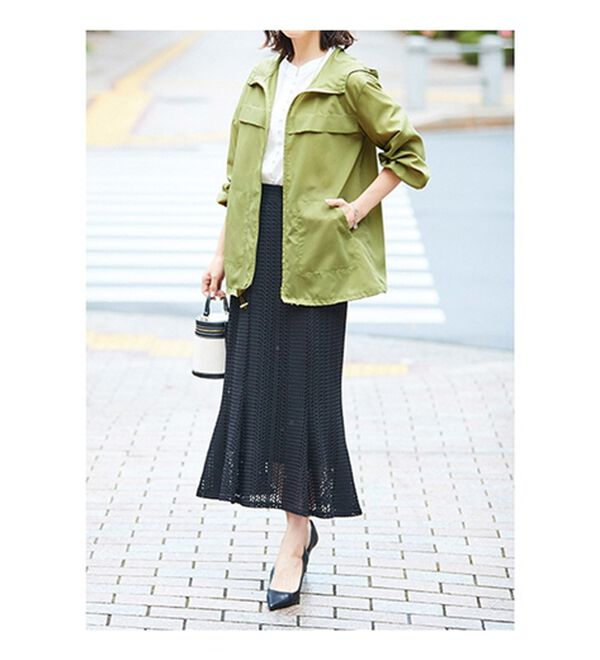 BELLUNA（ベルーナ）の「シアー素材ポケッタブルパーカー（パーカー）」｜詳細画像