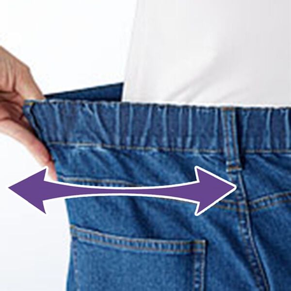 BELLUNA（ベルーナ）の「ストレッチ素材美脚見えデニムパンツ（フルレングスパンツ）」｜詳細画像