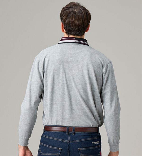 「＜ダンロップ・リファインド＞衿ジャカードデザインポロ（メンズポロシャツ）」｜詳細画像