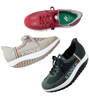 BELLUNA（ベルーナ）の「＜キナー＞さっと履ける！牛床革ローリングソールシューズ（スニーカー）」｜詳細画像