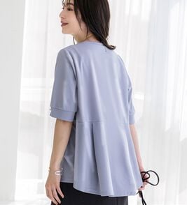 BELLUNA（ベルーナ）の「ジョーゼット素材タック使いＴブラウス（ブラウス）」