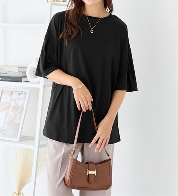 Viola e Viola（ヴィオラ エ ヴィオラ）の「袖タックチュニックTシャツ（チュニック）」｜詳細画像
