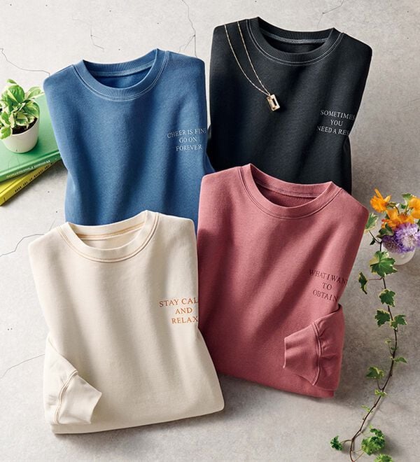 ルフラン（ルフラン）の「【４色組】ちょいかわ大人のハンサムトレーナー（トレーナー・スウェット）」｜詳細画像