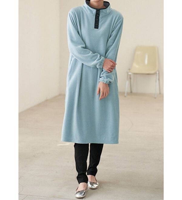 BELLUNA（ベルーナ）の「【レギンス付】すぐ快適！フリースワンピース（カットソーワンピース）」｜詳細画像