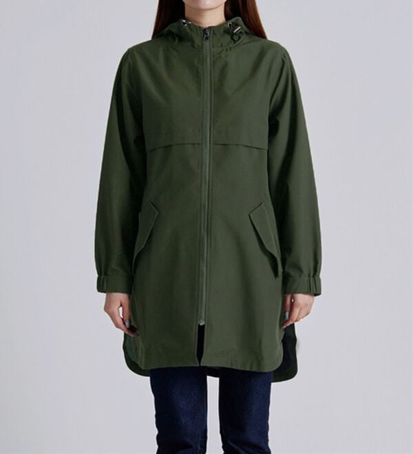 BELLUNA（ベルーナ）の「はっ水加工ボンディング素材ロング丈パーカー（ハーフコート）」｜詳細画像