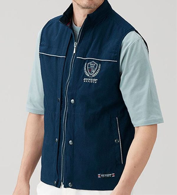 「＜ダンロップ・リファインド＞５０代からの手ぶらでお出かけベスト（メンズベスト）」｜詳細画像