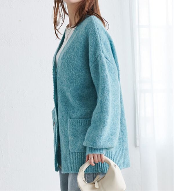 RANAN（ラナン）の「カラーオーバーカーディガン（ニットカーディガン）」｜詳細画像