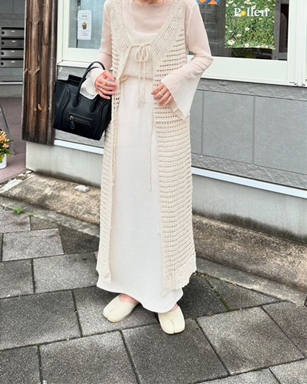 GeeRA（ジーラ）の「【着回し力◎】楽ちんすっきり見え！リブロングスカート（ロングスカート）」｜詳細画像