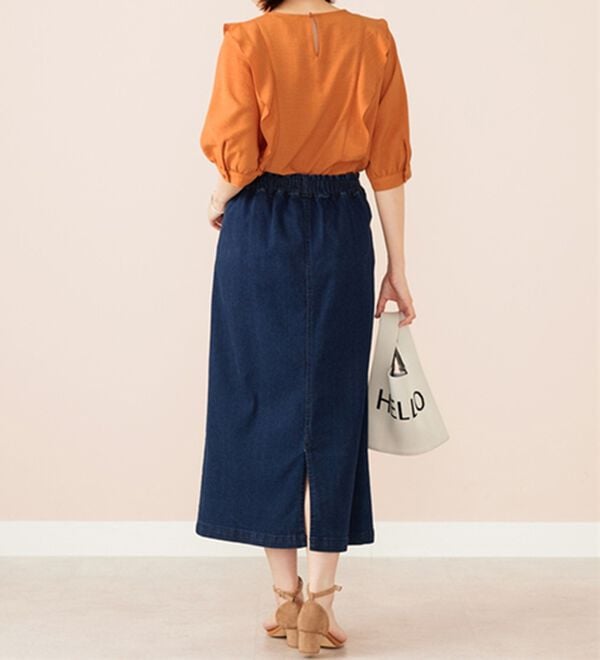 BELLUNA（ベルーナ）の「麻調合繊フリルデザインブラウス（ブラウス）」｜詳細画像