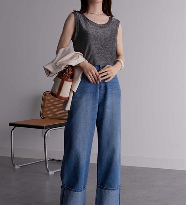 RANAN（ラナン）の「ひんやり！ラメタンクトップ（タンクトップ・キャミソール）」｜詳細画像