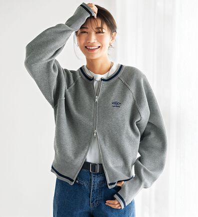 BELLUNA（ベルーナ）の「【ＵＭＢＲＯ】配色ライン使いダブルジップジャケット（その他ジャケット）」