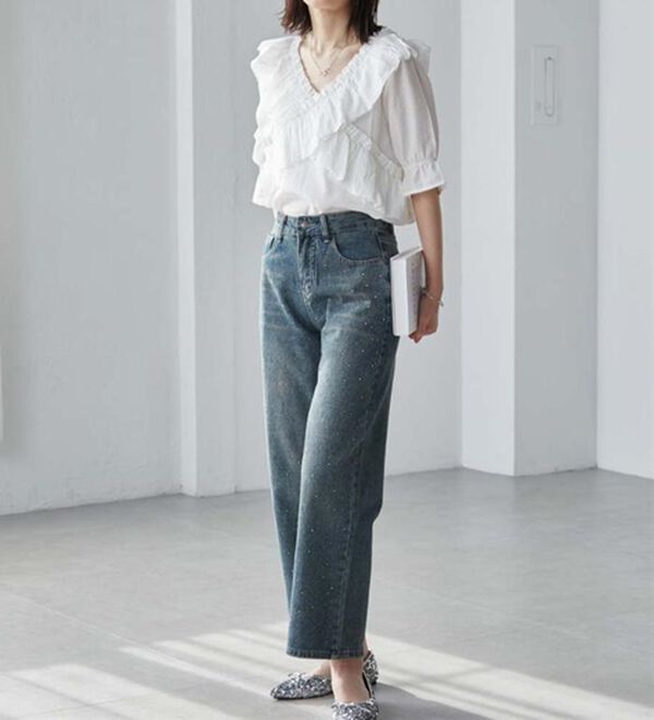 RANAN（ラナン）の「オフショルフリルブラウス（ブラウス）」｜詳細画像