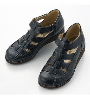 ルフラン（ルフラン）の「外反母趾対応　メディフィット５Ｅゆったりカジュアルサンダル（サンダル・ミュール）」｜ブラック