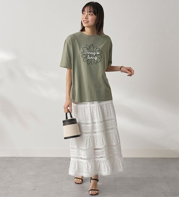 BELLUNA（ベルーナ）の「汗ジミ対策！よれない大人のプリントＴシャツ（Tシャツ）」｜詳細画像