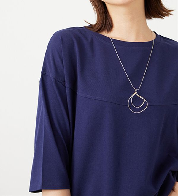 BELLUNA（ベルーナ）の「ヒンヤリ冷感！切替デザインプルオーバー（カットソー）」｜詳細画像