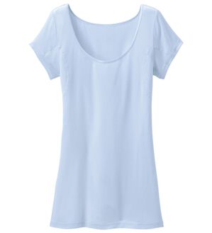 LAVIENNE（ラヴィエンヌ）の「【Ｓｉｌｋｙ　Ｆｉｔ】汗取り付フレンチ（肌着・インナーウェア）」｜アイスブルー