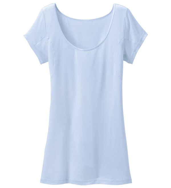LAVIENNE（ラヴィエンヌ）の「【Ｓｉｌｋｙ　Ｆｉｔ】汗取り付フレンチ（肌着・インナーウェア）」｜アイスブルー