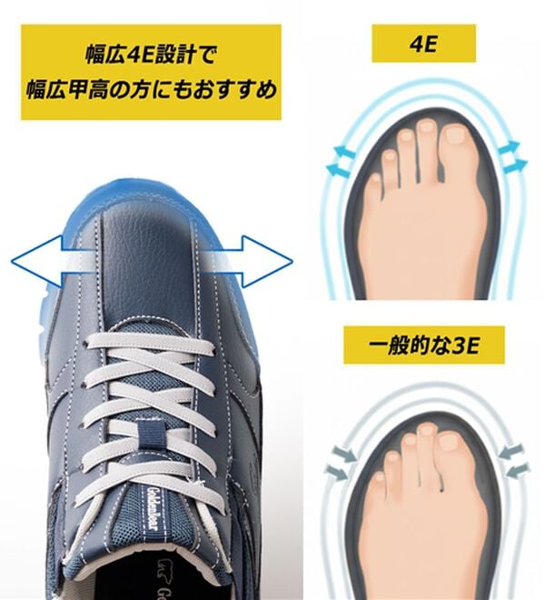 「＜ゴールデンベア＞かがまずラクチン！スポッとウォーキング（メンズスニーカー）」｜詳細画像
