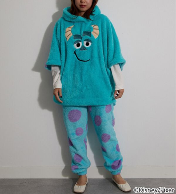 BELLUNA（ベルーナ）の「＜Ｄｉｓｎｅｙ＞【モンスターズ・インク（サリー）】両面ボアポンチョ（パジャマ・ルームウェア）」｜詳細画像