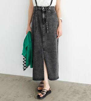 GeeRA（ジーラ）の「フロントスリットナローデニムスカート（ロングスカート）」｜詳細画像
