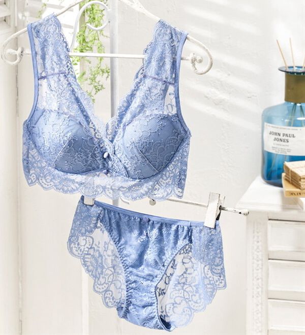 LAPERIA ブラジャーショーツセット レッド ブラック