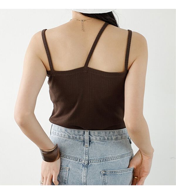 GeeRA（ジーラ）の「３ストラップランダムリブキャミソール（タンクトップ・キャミソール）」｜詳細画像