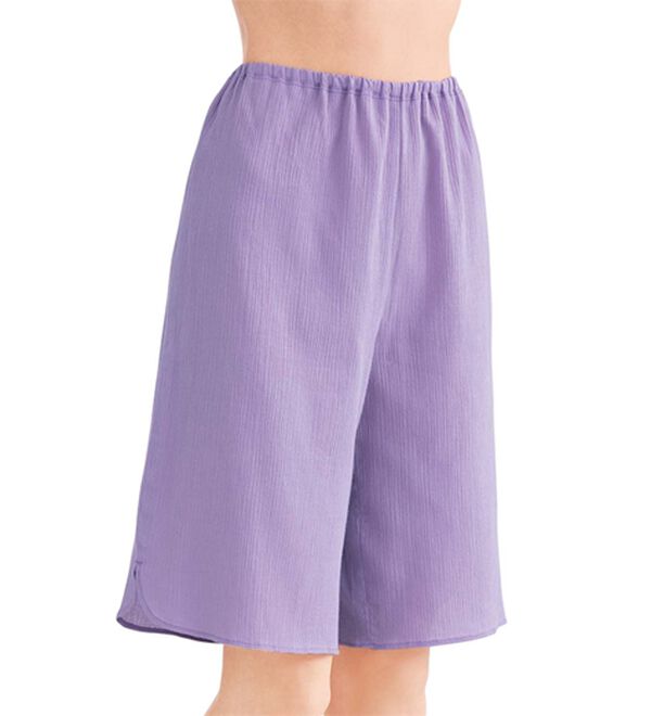 「【３色組】サラッと涼しい楊柳キュロット（肌着・インナーウェア）」｜5分丈