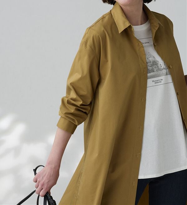 BELLUNA（ベルーナ）の「＜ＳＯＬＯＴＥＸ（Ｒ）＞ストレッチシャツワンピース（シャツワンピース）」｜詳細画像