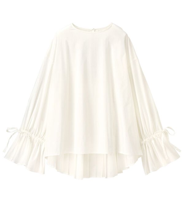 RANAN（ラナン）の「バックプリーツ使いボリューム袖ブラウス（ブラウス）」｜詳細画像