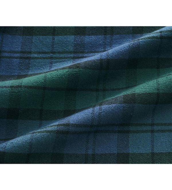 YU'NOW（ユナウ）の「【上下２点セット】コットンネルシャツパジャマセット（パジャマ・ルームウェア）」｜詳細画像