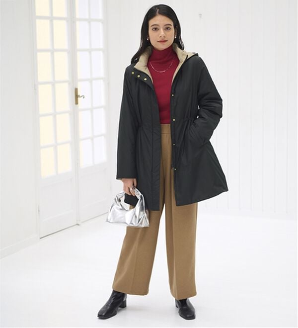 BELLUNA（ベルーナ）の「Ａｉｒｙ　＆Ｗａｒｍ　あったか軽量デザインコート（ロングコート）」｜詳細画像