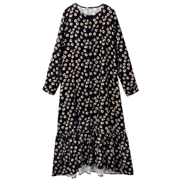 RANAN（ラナン）の「レオパード柄ロングワンピース（ロングワンピース）」｜詳細画像