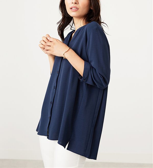 BELLUNA（ベルーナ）の「【新色追加】機能付！バックプリーツチュニック（チュニック）」｜詳細画像