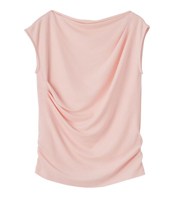 RANAN（ラナン）の「タックドレープフレンチスリーブＴ（Tシャツ）」｜詳細画像