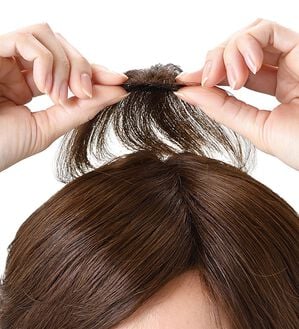 「人毛１００％ふんわりプチピース２個組（ウィッグ・ヘアピース・エクステ）」｜詳細画像