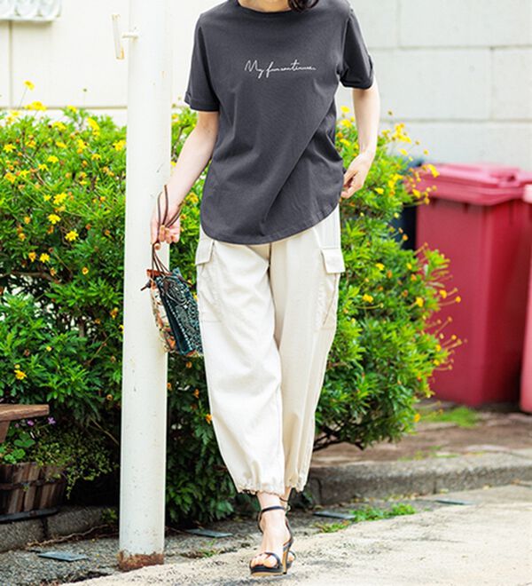 BELLUNA（ベルーナ）の「ヒンヤリ！着映えプリントプルオーバー（カットソー）」｜詳細画像