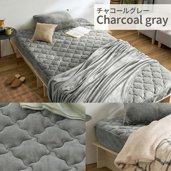 iellio（イエリオ）の「ふわふわフランネル素材の敷きパッド一体型ボックスシーツ＜あったか＞（ボックスシーツ・ベッドシーツ）」｜詳細画像