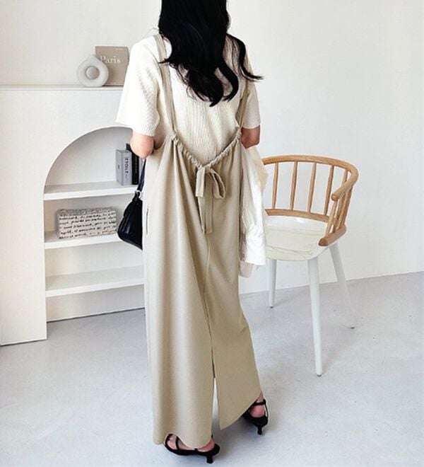 GeeRA（ジーラ）の「ハーフジップキャミワンピース（カットソーワンピース）」｜詳細画像