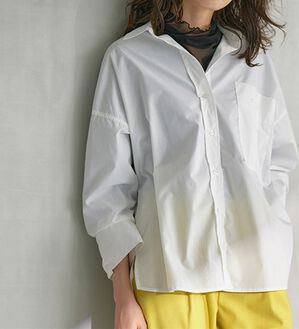 RANAN（ラナン）の「袖デザインシャツ（シャツ）」｜オフホワイト